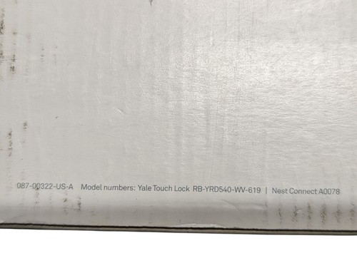 Yale Google Nest x Yale Keyless Entry Deadbolt with Nest Connect-New Open Box - Afbeelding 9 van 9