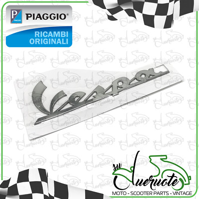 TARGHETTA SCRITTA LATERALE IN METALLO VESPA PX 125 E Fregio Cofano 113228014481 - Foto 8