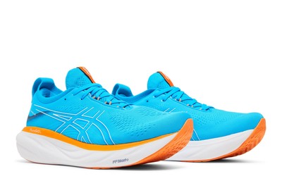 Size 10 - Asics Gel Nimbus 25 Island Blue Sun Peach for sale