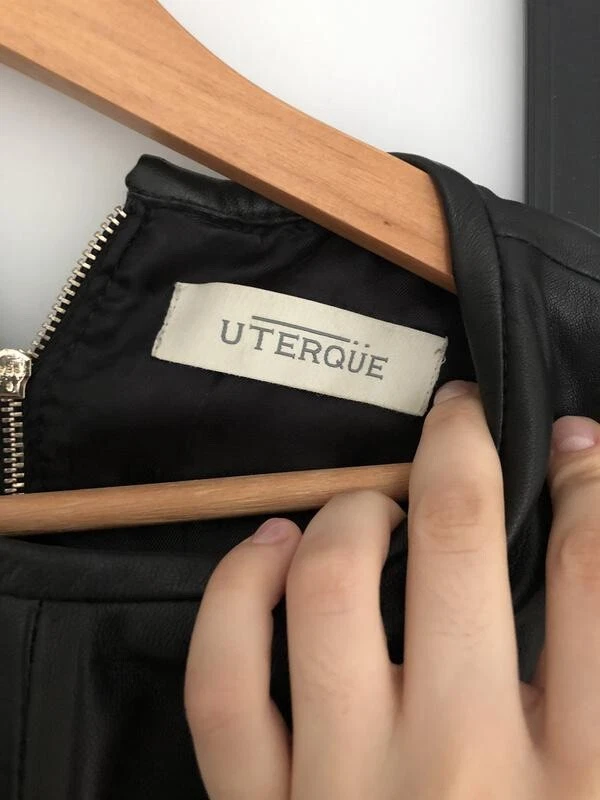 uterque 100 lgenuine leather dress size S eBay