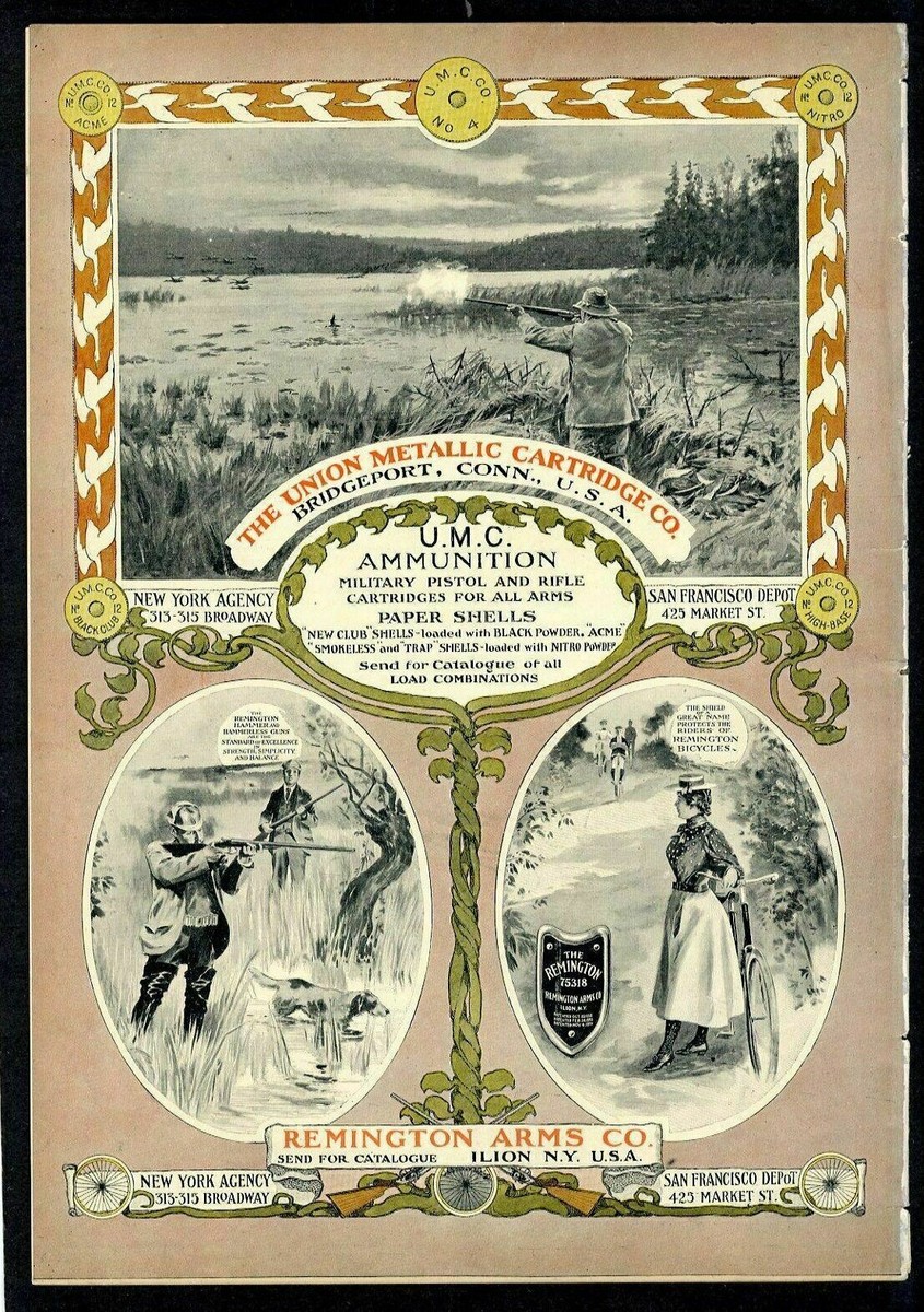 REMINGTON ARMS COMPANY HUNTING AND BICYCLE UNION METALLIC