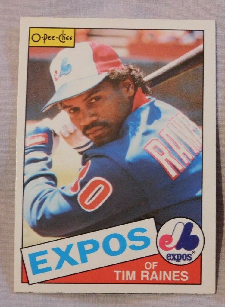1985 O-Pee-Chee Tim Raines Expos #277 Baseball Card