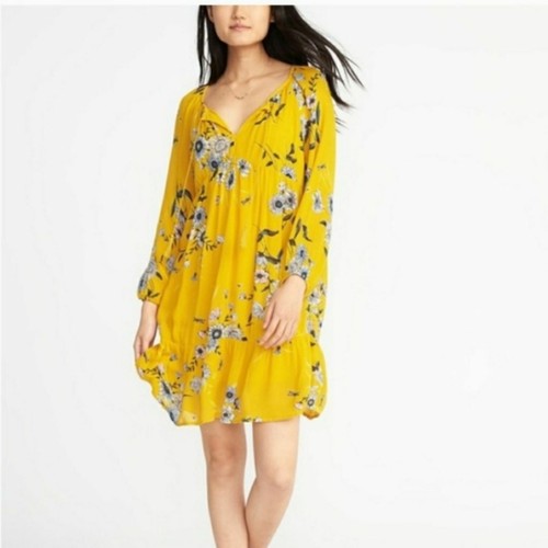 old navy yellow floral top