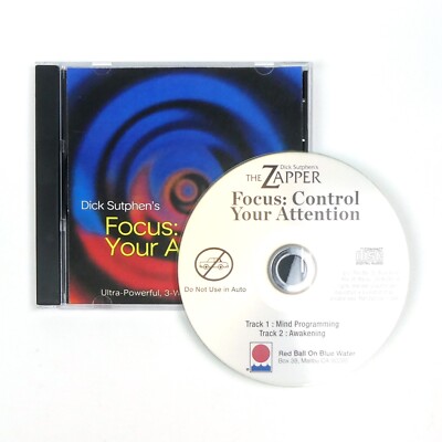 FOCUS CONTROL YOUR ATTENTION Self Hypnosis CD ADHD Dick Sutphen deficit disorder