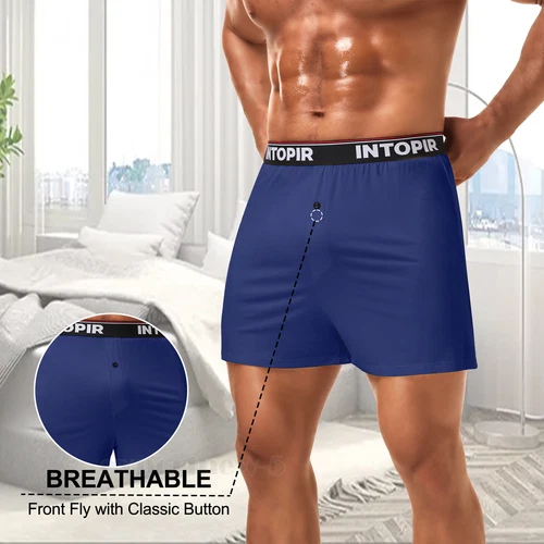 7x Mens Boxer Shorts Underwear Soft Comfortable Breathable Knit Boxer Shorts - Picture 6 of 12