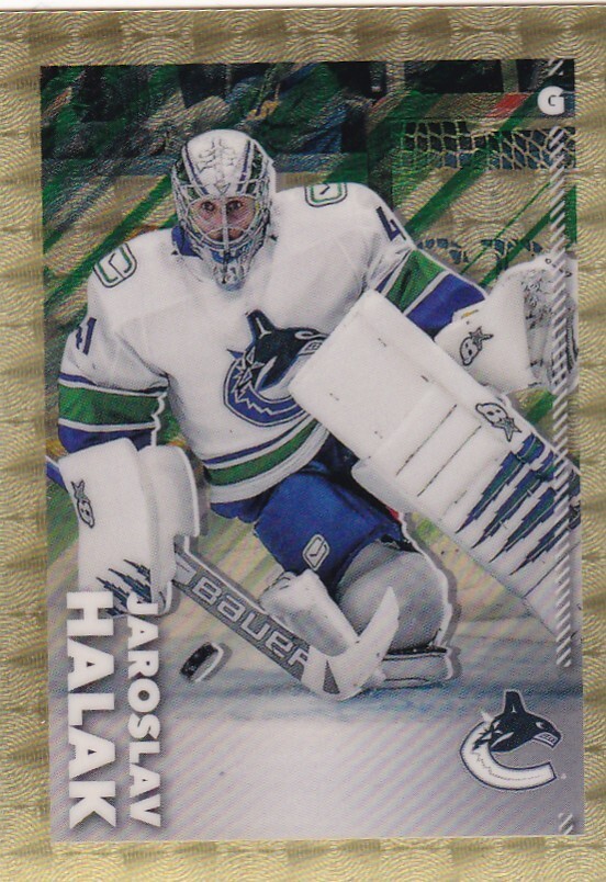 2022-23 TOPPS CHROME NHL STICKER #1/1 SUPERFRACTOR #489 JAROSLAV HALAK-CANUCKS