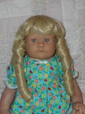 Playhouse JULLIEN Doll Wig 12/13 PALE BLONDE Long Sausage Curls/Bangs w/Body NWT