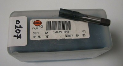 Bendix Besly Tap 1/8 - 27 NPSF 4 Flutes BP-75 G W9887 RH 85 3171 Brand New USA
