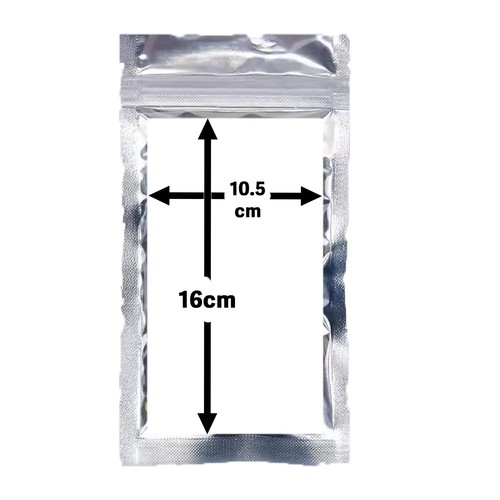 50 Pieces 20cm x 12cm Bags. Resealable Smell Proof Mylar Food Storage Bag. Clear - Picture 4 of 6