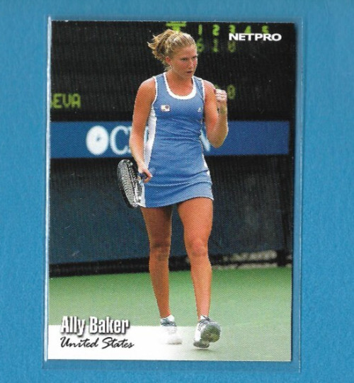 2003 NetPro Ally Baker Card, Tennis WTA Tour United States #19