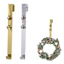 30cm Wreath Hanger with 2 Jingle Bells - Choose Colour