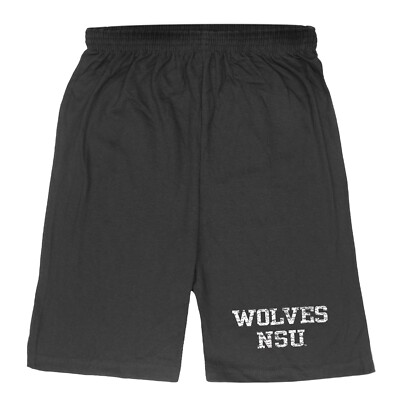 Northern State University Foundation Wolves College Fleece Distressed Shorts