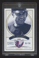 2012 NATIONAL TREASURES Derek Jeter GAME WORN PATCH-TAG #ED 3/4 MR NOVEMBER  HOF