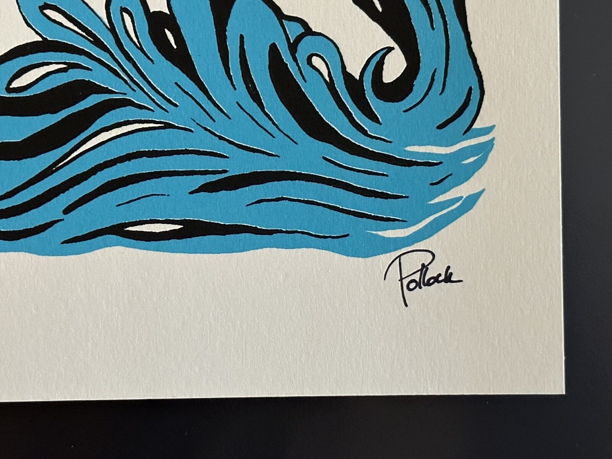 PHISH JIM POLLOCK WATERWHEEL FOUNDATION RIVIERA MAYA 2022 Poster  display picture 1