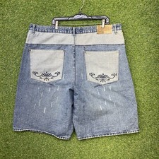Vintage ECKO Jean Shorts Mens Size 44 44x13 Baggy Y2K 90s Skater JNCO Wide Leg