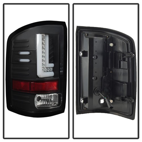 Black 2016-2018 GMC Sierra 1500 SLT/Denali LED Model Light Bar Tail Lights Lamps - Picture 6 of 16