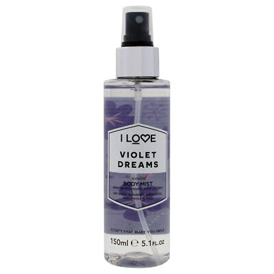 Scented Body Mist - Violet Dreams by I Love Cosmetics for Women - 5.1 oz Body Mi