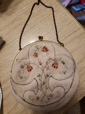 vintage antique micro beaded purse