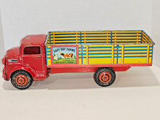 Vintage Marx Tin Litho Lazy Day Farms Stake Truck