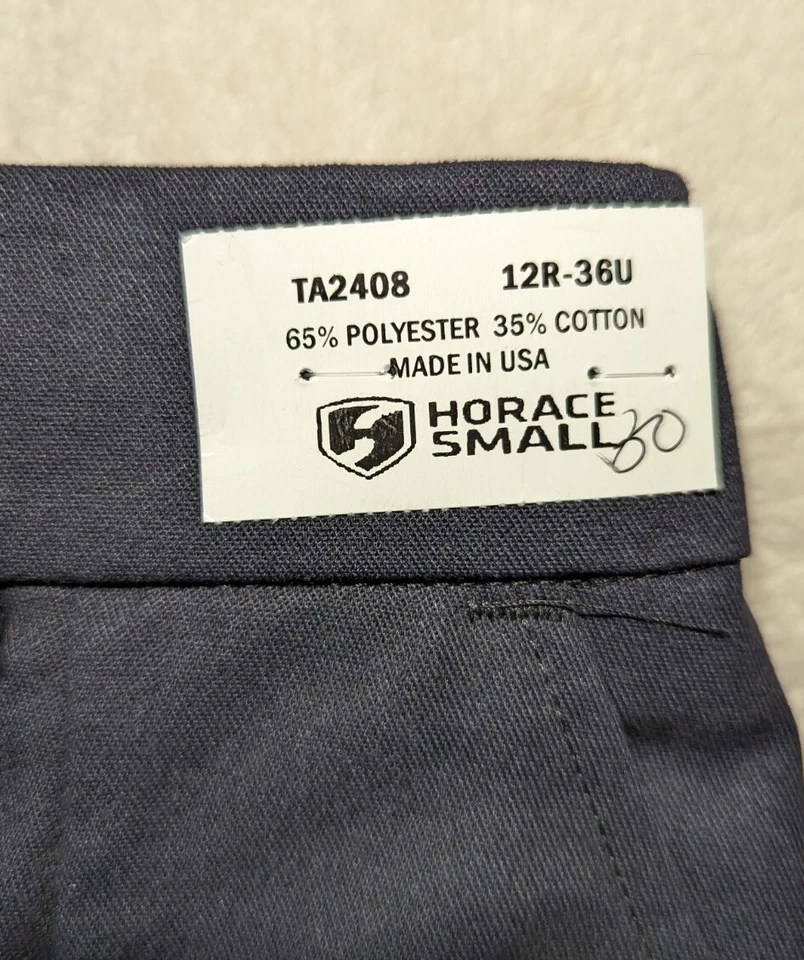 Pantalones de trabajo HORACE pequeños para hombre negros EMT/EMS talla 12 R 36 U 30x30 dobladillo nuevos con etiquetas Foto 3 de 4