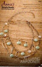 NIP ANNIE'S SIMPLE BEADS KIT OF THE MONTH CLUB ALLURING AMAZONITE BD967