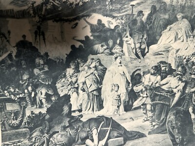 1890s Print of THUSNELDA In The Train Of Germanicus study