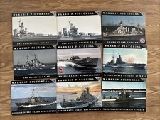 Warship Pictorial Series 9 Book Lot