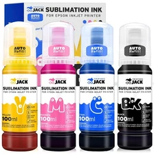 Printers Jack Sublimation Ink Auto Refilled bottles work with Supertank Print...
