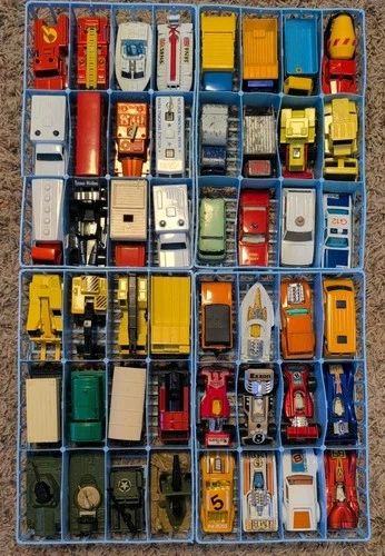 Vintage Lesney Matchbox Lot of 48  1-75 & Superfast + Collectors Case
