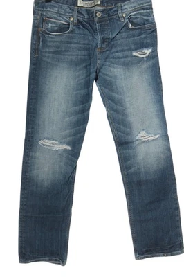 ABERCROMBIE & FITCH Jeans coupe-droite Dames Jeans T EU 34 bleu - Photo 1/4