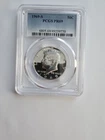 SILVER 1969 S PR69 KENNEDY HALF DOLLAR GRADED PCGS 5OC  40% AG CLAD COIN