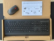 Lenovo Professional Wireless Keyboard and Mouse Combo, 2.4 GHz USB Wireless US 