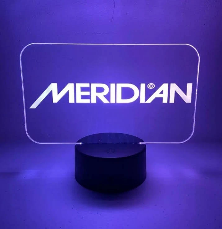 MERIDIAN Ledlight Logo Lampada Hifi Amplificatore  No Marantz Klipsch Technics  - Immagine 2 di 4