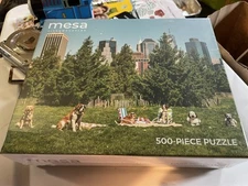 Mesa Dogs Park Picnic 500-Piece Jigsaw Puzzle - Sealed - Brooklyn Bridge Park NY