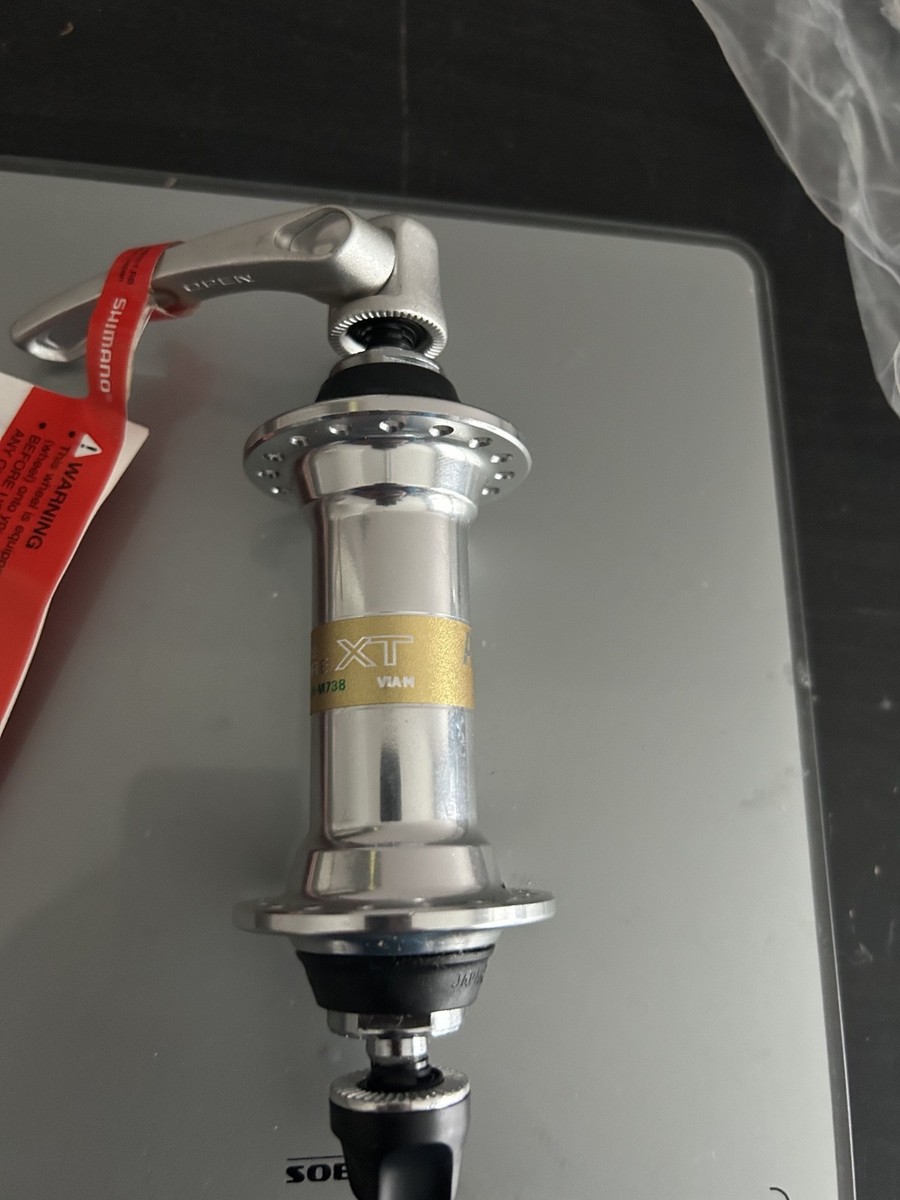 NOS Shimano Deore XT HB-M738 32H Front Hub Rim Brake QR 100mm