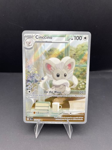 Cinccino 153/086 SV: Black Bolt IR Holofoil Pokemon TCG NM
