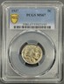 1937 PCGS MS67 Buffalo Nickel 5c - Lustrous PQ Philadelphia Buffalo