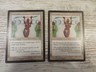 2x Warrior's Honor - Visions - NM/EX - 1x English 1x German - OOP MTG