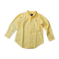 NWT Polo Ralph Lauren Boys Oxford Long Sleeve Cotton Dress Shirt Pony Logo sz 5