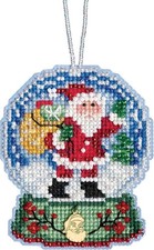 Mill Hill Charmed Ornaments Beaded Cross Stitch Kit  Santa Globe 