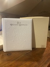 Vintage Hallmark Our Wedding Keepsake Album Embossed Flowers Birds NEW
