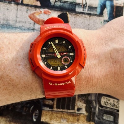 Casio G-Shock AW-582CC-4A Red | Rare Japan Import 2010 | Limited Edition | UK