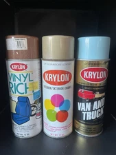 Vintage Krylon Spray Paint Can Lot Of 3.