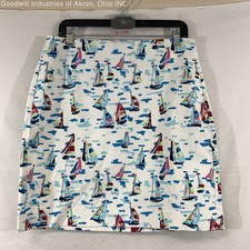 Gently Loved Talbots White Women's Skirt, Sz. 8