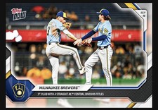 Milwaukee Brewers 4 DIVISION CHAMPS 2026 MLB Topps NOW® - Card 681  PRE-SALE