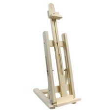 CAVALLETTO PITTORICO LEGNO INCLINABILE REGOLABILE PER PITTURA TELE QUADRI 50CM