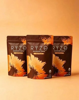 4 Packs Organic Mushroom Coffee * USDA Coffee -30 Servings 