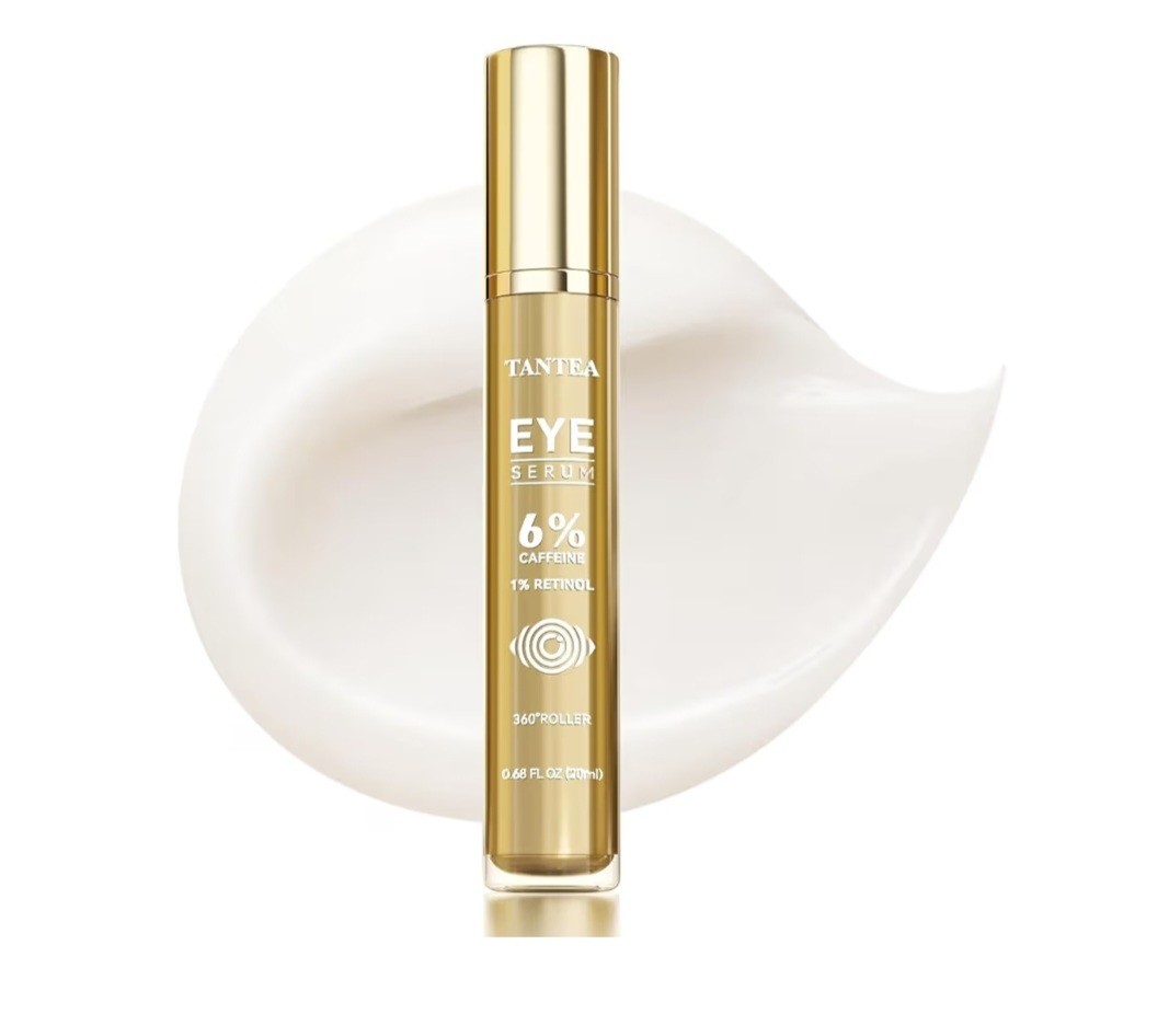 6% Caffeine Eye Cream for Dark Circles & Puffiness, 1% Retinol Eye Serum for Und