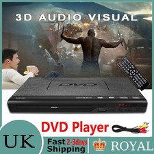 DVD Player for TV, Region Free DVD Players for TV With Remote Control AV Cable