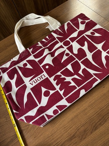 Vuori Limited Edition Cotton Canvas Tote Bag Red White Cody Hudson Holiday 2025